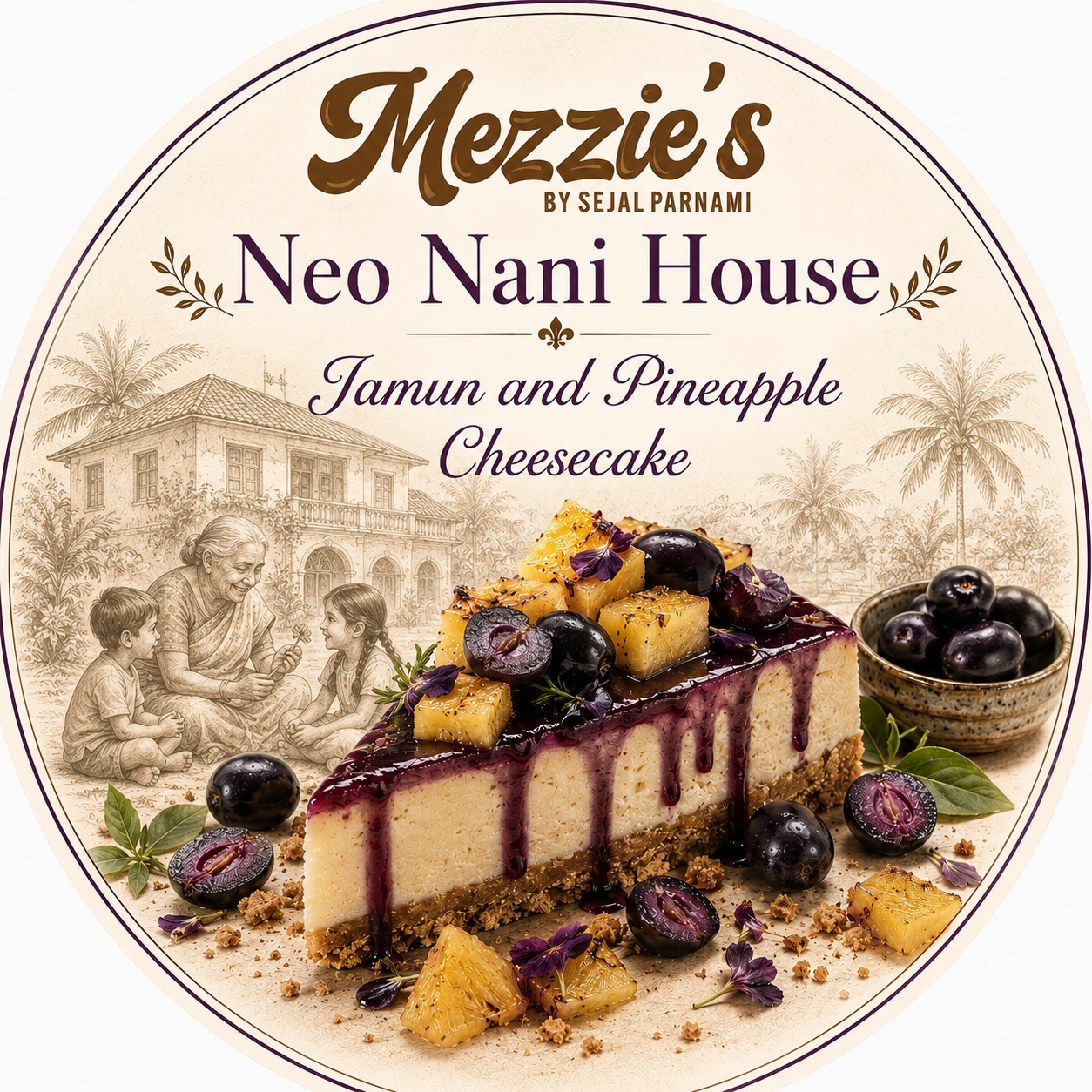Neo Nani House - Pineapple and Jamun Cheesecake Gelato