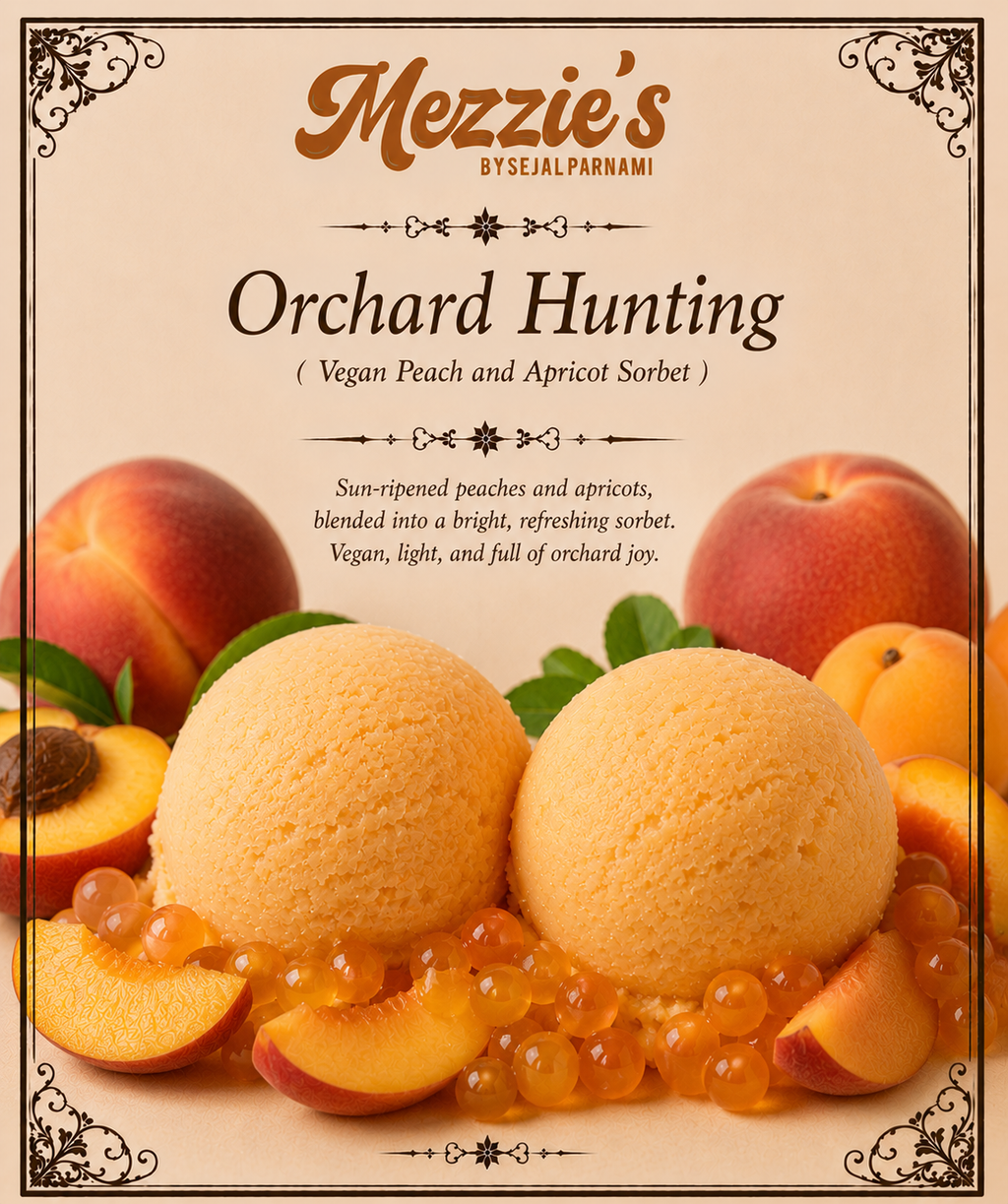 Orchard Hunting - Vegan Peach and Apricot Sorbet