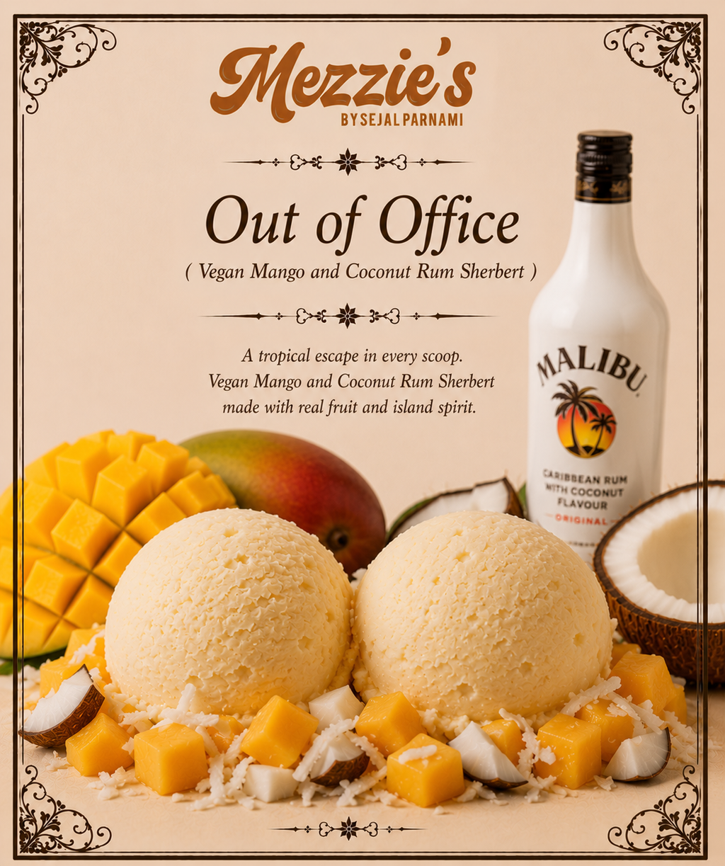 Out of Office - Vegan Mango and Coconut Rum Sherbert