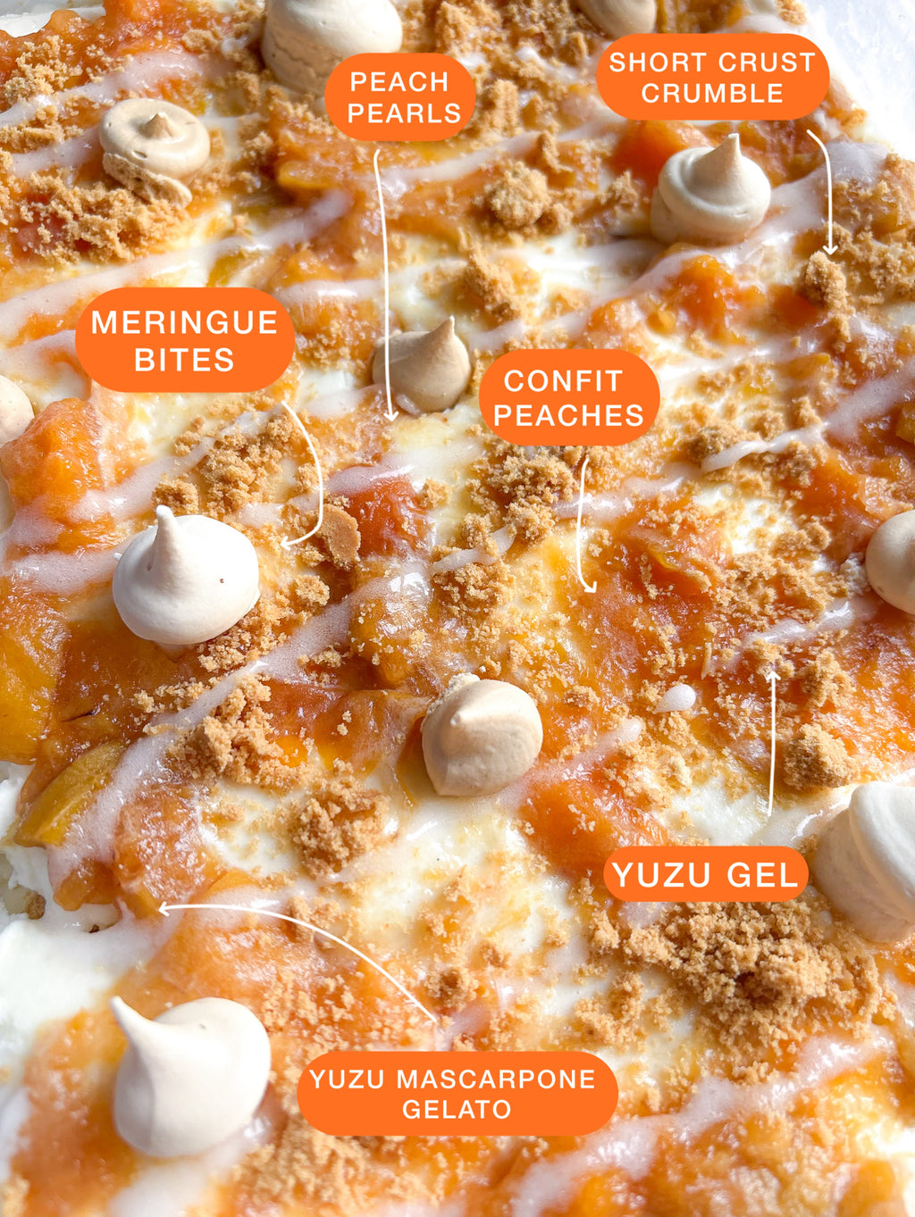 Bubble Bath - Peach Mascarpone Pie Gelato