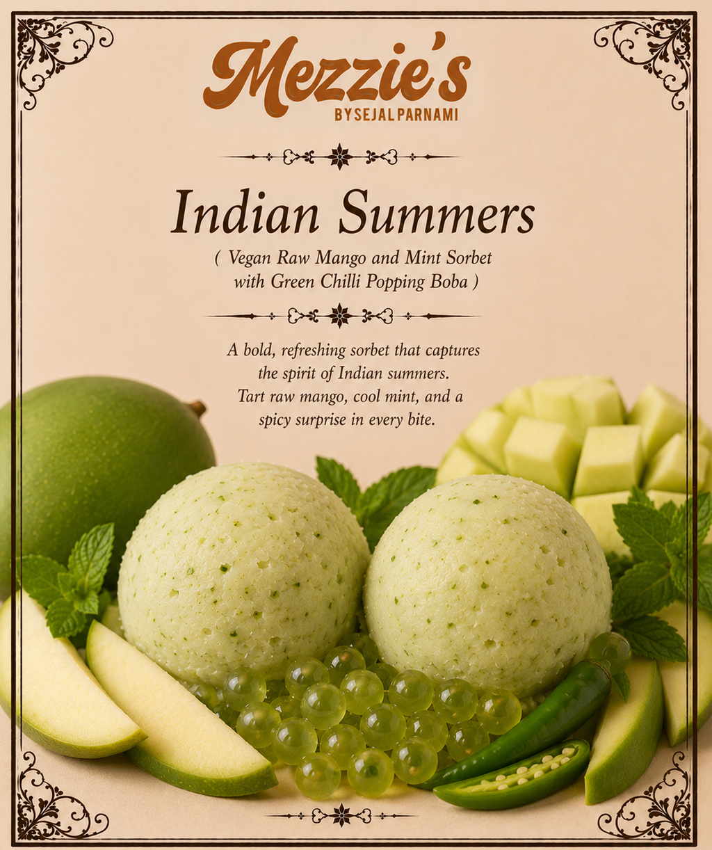 Indian Summers - Vegan Raw Mango and Mint Sorbet