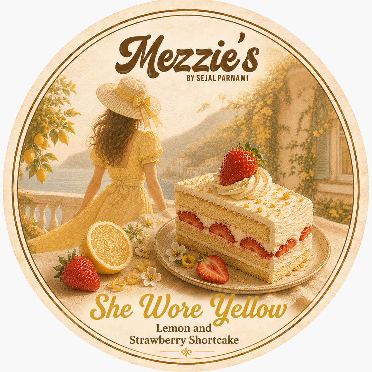 She Wore Yellow- Lemon and Strawberry Shortcake Gelato