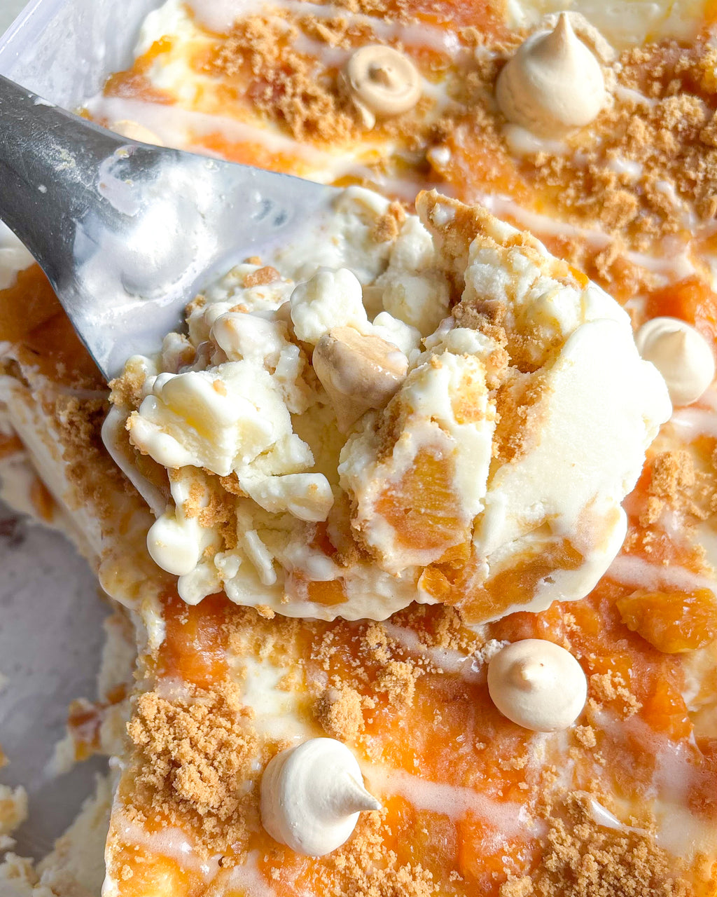 Bubble Bath - Peach Mascarpone Pie Gelato