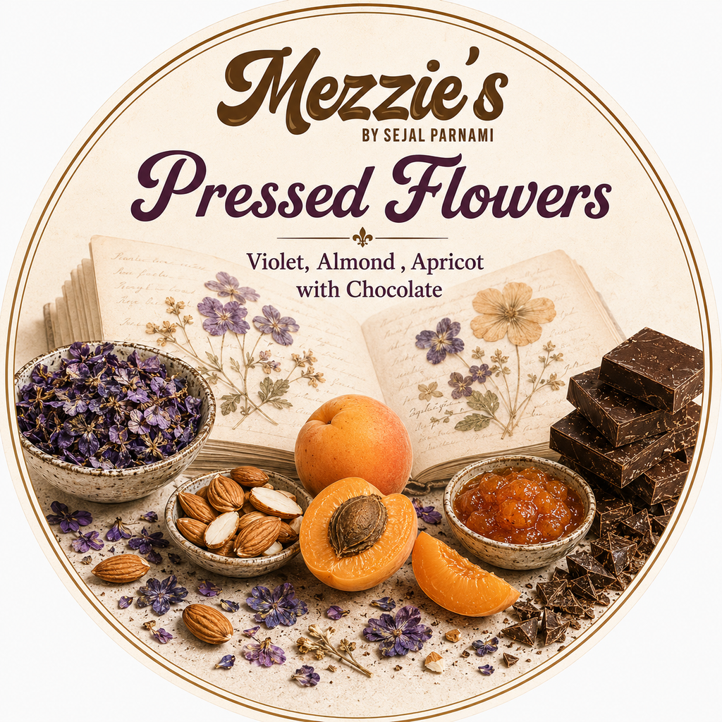 Pressed Flowers - Violet, Almond and Apricot Gelato