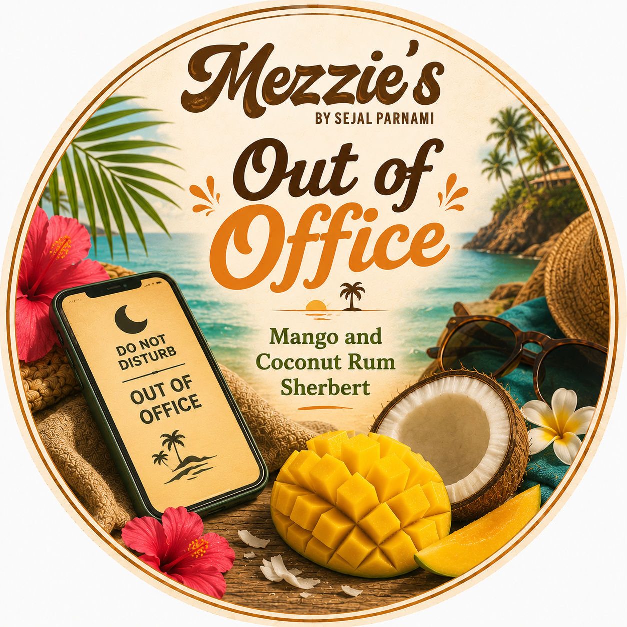 Out of Office - Vegan Mango and Coconut Rum Sherbert