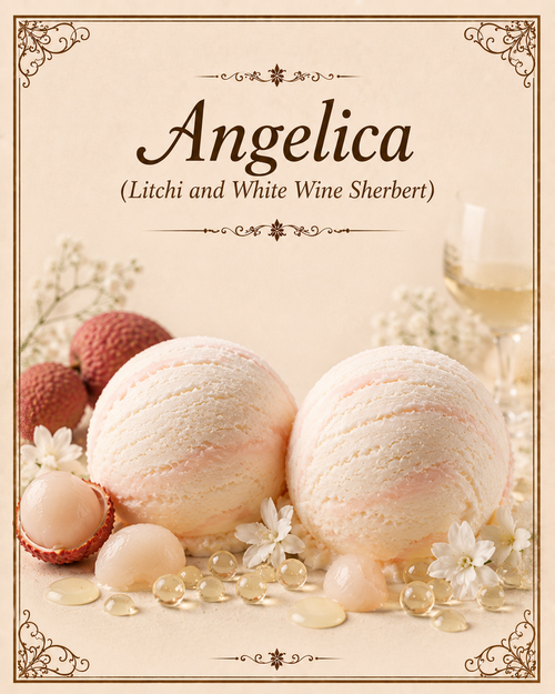 Angelica - Litchi and White Wine Sherbert