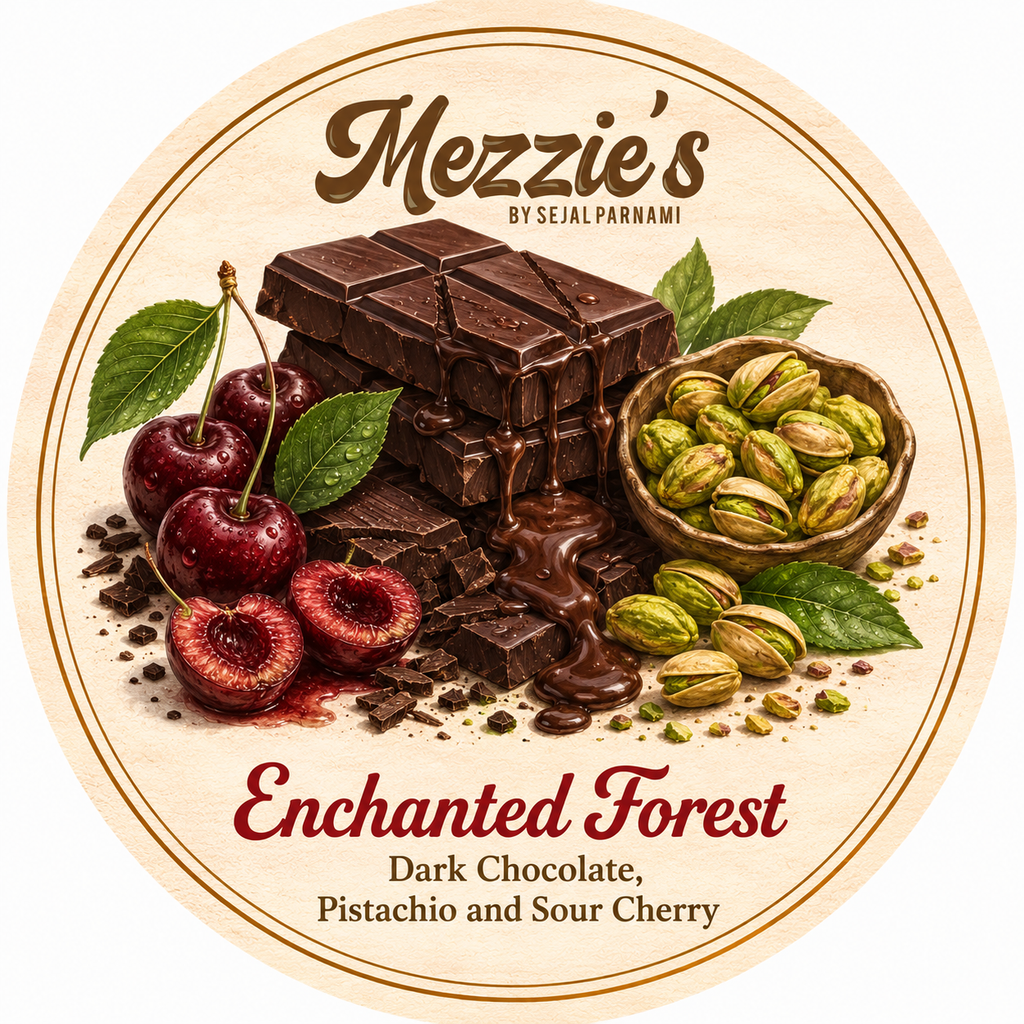 Enchanted Forest - Dark Chocolate, Pistachios and Sour Cherry