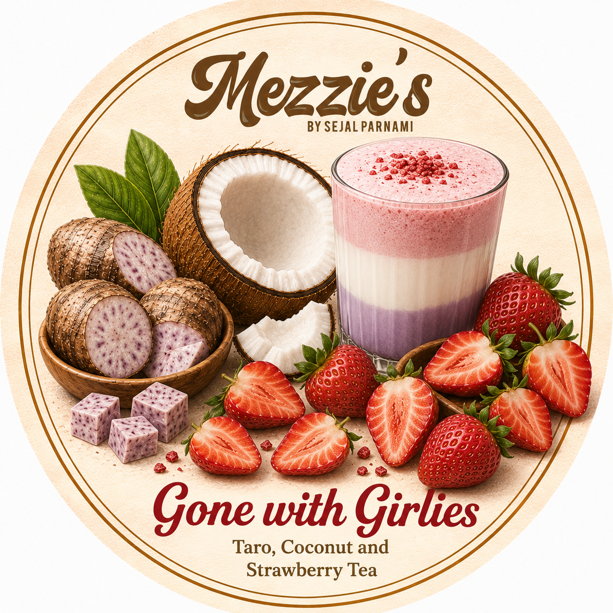 Gone with Girlies - Taro, Coconut and Strawberry Gelato