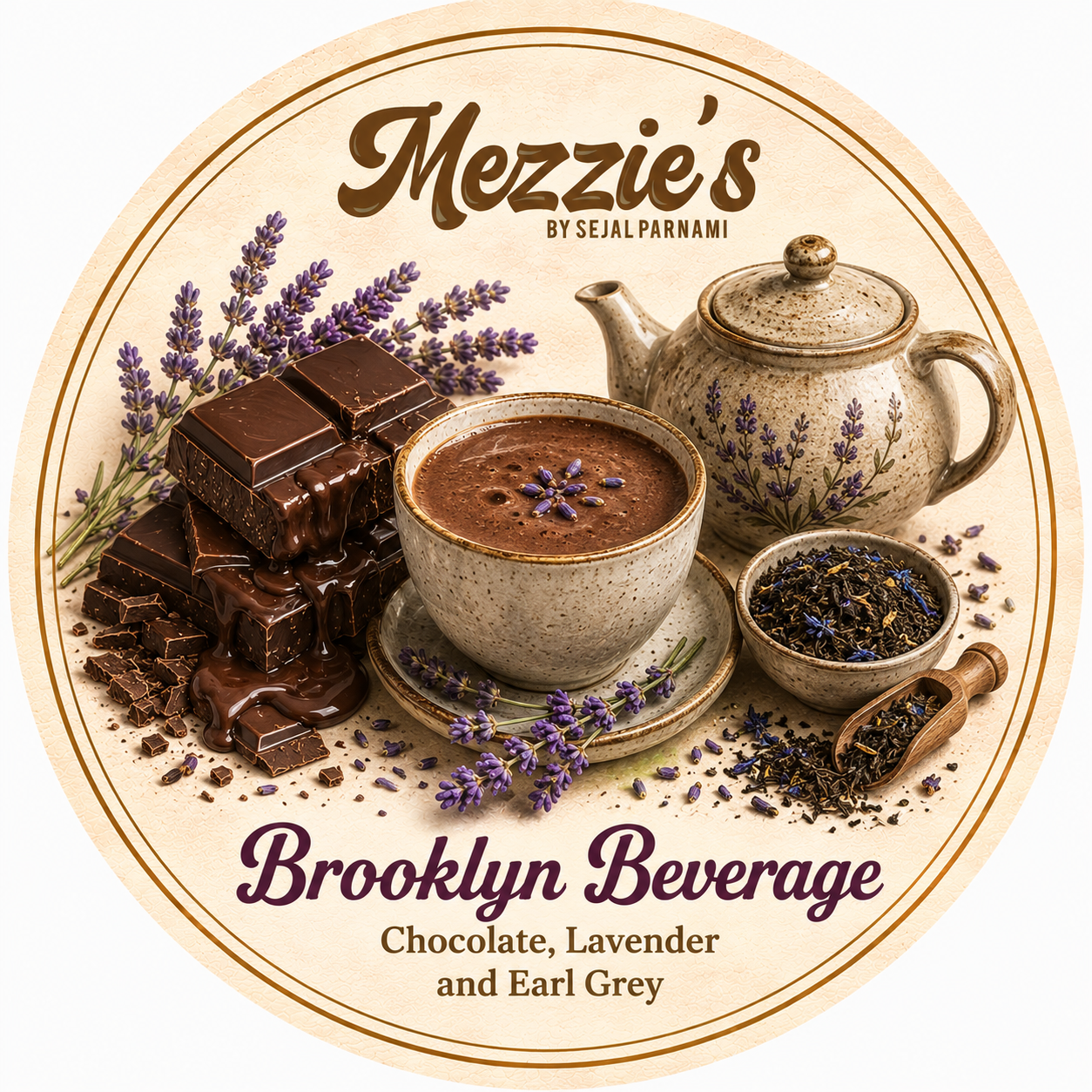 Brooklyn Beverage- Chocolate, Lavender and Earl Grey Gelato