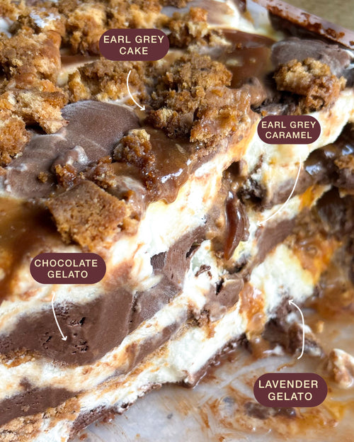 Brooklyn Beverage- Chocolate, Lavender and Earl Grey Gelato